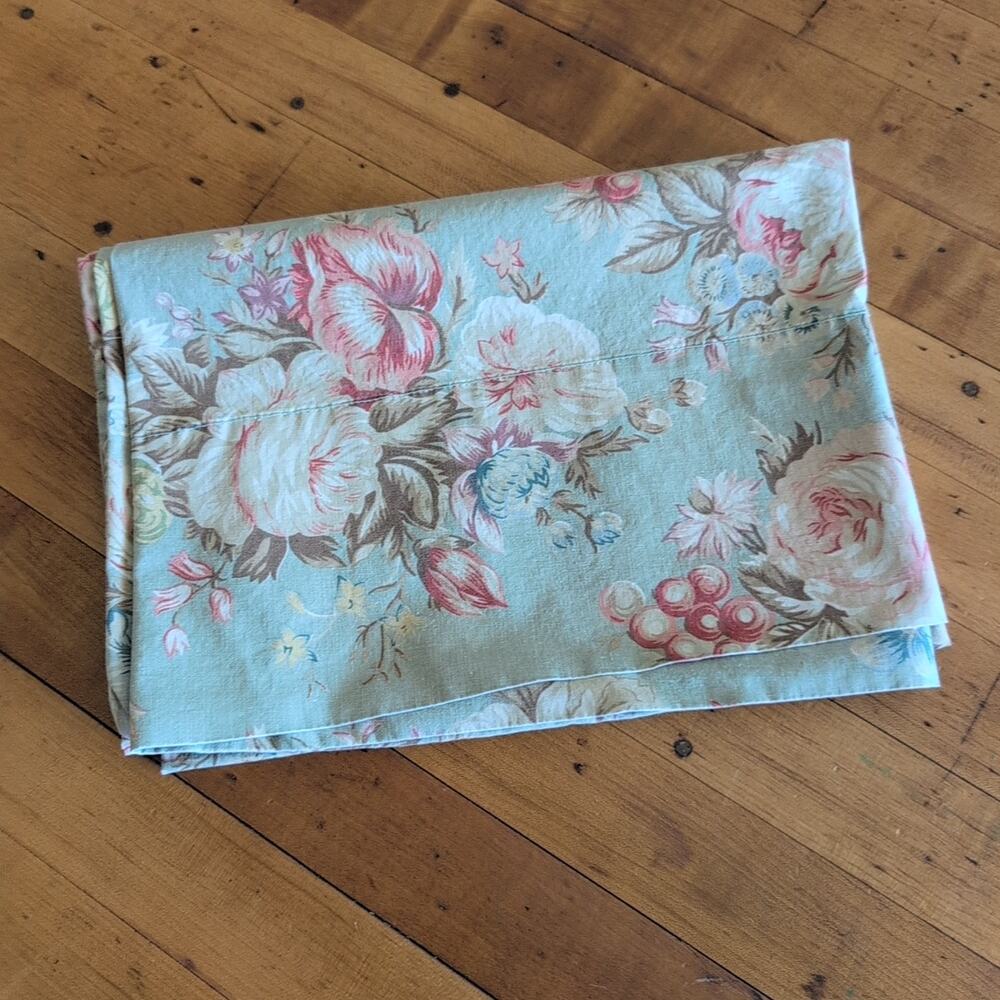 Ralph Lauren Charlette Rose Floral Standard Pillowcase Cotton Shabby Cottagecore